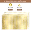 Unique Bargains Acrylic Self-Adhesive Craft Decorative 4 Sheets Rhinestone Stickers - 2 of 4