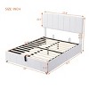 Upholstered Platform Bed with Hydraulic Storage, Modern Frame Bed with Linen Headboard for Bedroom-Baofuwish - 4 of 4