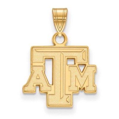 Black Bow Jewelry 14k Yellow Gold Texas A&M Aggies NCAA Small Pendant