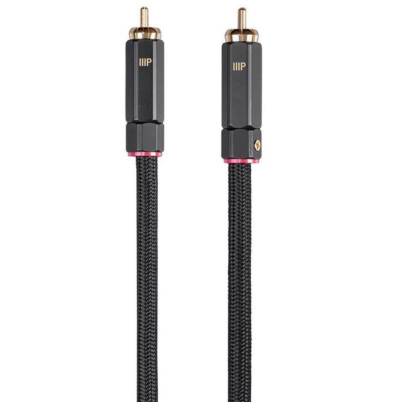 Monoprice Digital Coaxial Audio/Video Cable - 35 Feet - Black | RCA Subwoofer CL2 Rated, RG-6/U 75-ohm - Onix Series, 3 of 6