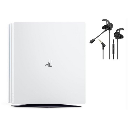 Sony Playstation 4 Pro Only Gaming Console 1tb White With Battle Buds  Manufacturer Refurbished : Target