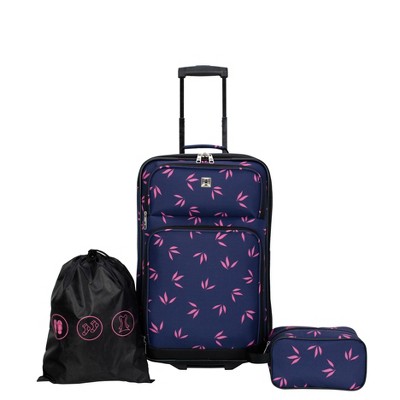 floral luggage set