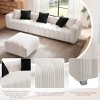Modern Upholstered Sofa Chair with Ottoman, Three-Seater Couch for Lounging, Small Spaces and Accent Seating – The Pop Home - 2 of 3