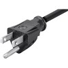 Monoprice Right Angle Power Cord - 6 Feet - Black | NEMA 5-15P to Right Angle IEC 60320 C13, 16AWG, 13A/1625W, SJT, 125V - 4 of 4