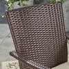 Davenport 7pc Acacia Wood & Wicker Patio Dining Set: Umbrella Hole, Iron Hardware - Christopher Knight Home - 3 of 4