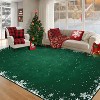 Washable Christmas Decorative Snowflake Area Rug Non-Slip Low Pile Indoor Xmas Rugs for Living Room Bedroom - 2 of 4