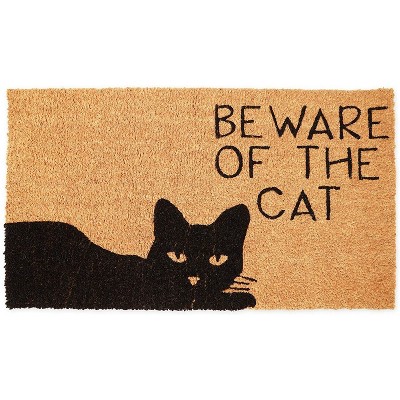 Beware of The Cat Doormat (Coconut Coir)