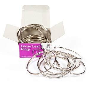 Charles Leonard Book Rings, 3", Box of 10 (Case of 6) - 1 of 1