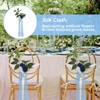Unique Bargains Wedding Ceremony Aisle Floral Decor Artificial Pew Flowers Blue White 10 Pcs - 3 of 4