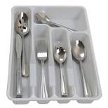 Gibson Home Basic Living Aston 45 Piece Flatware Set with Plastic Tray