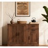 TiramisuBest Modern Wood Buffet Sideboard 43"/56" 2 Doors 2 Drawers Adjustable Shelf Entryway Dining Room Console Storage Cabinet - 3 of 4