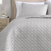 Riverbrook Home 3pc King Noble Tencel Coverlet Set Silver: Luxurious Woven Lyocell, Machine Washable - 2 of 4
