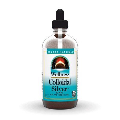 Wellness Colloidal Silver 30 ppm Liquid by Source Naturals, Inc.  -  8 oz Liquid