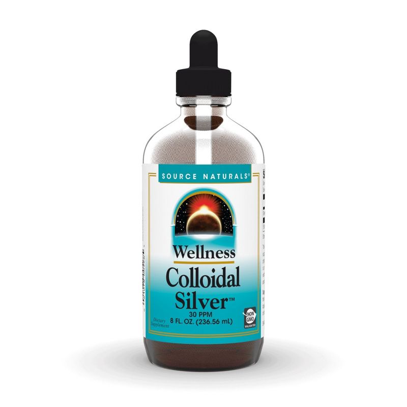 Source Naturals, Inc. Wellness Colloidal Silver 30 ppm Liquid  -  8 oz Liquid, 1 of 4