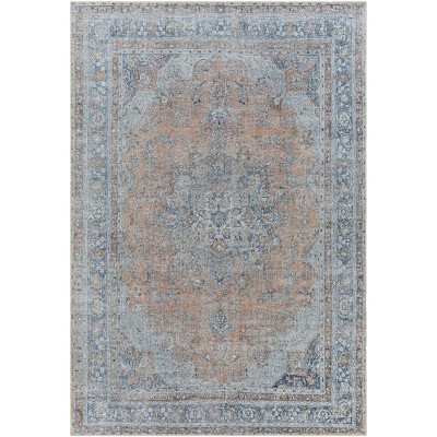 Livabliss 8'10"x12' Tahmis Traditional Machine Washable Rug Blue
