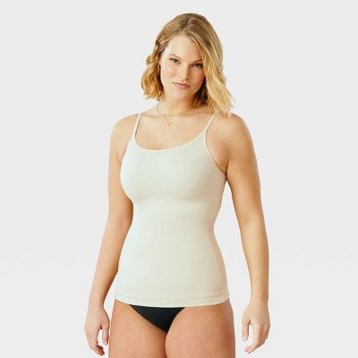 Maidenform Self Expressions Women's Wireless Cami With Foam Cups 509 -  Beige Xxl : Target