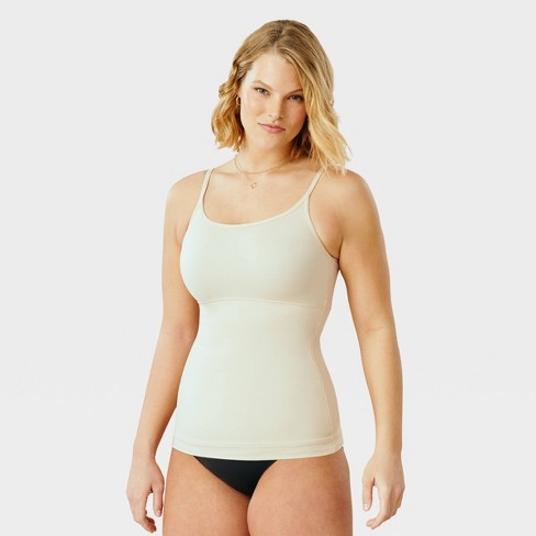 Maidenform Self Expressions Women's Suddenly Skinny Tailored Cami 489 -  Latte L : Target