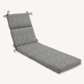 Herringbone Outdoor/Indoor Chaise Lounge Cushion - Pillow Perfect