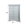 dressers with Five Spacious Drawers, Smooth Center Metal Glides, and French Back Dovetail Construction - 2 of 4