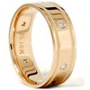 Pompeii3 Mens 14K Yellow Gold Diamond Comfort Fit 6mm High Polished Wedding Band Ring New - 3 of 4