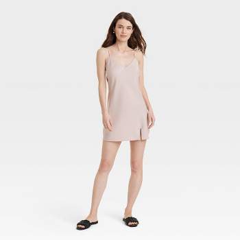 Women's V-Neck Mini Slip Dress - A New Day™