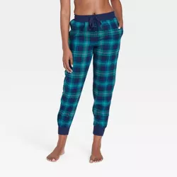 Women's Perfectly Cozy Flannel Jogger Pajama Pants - Stars Above™ Blue XXL