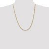 Black Bow Jewelry 4mm, 14k Yellow Gold, Open Concave Figaro Chain Necklace - 2 of 4
