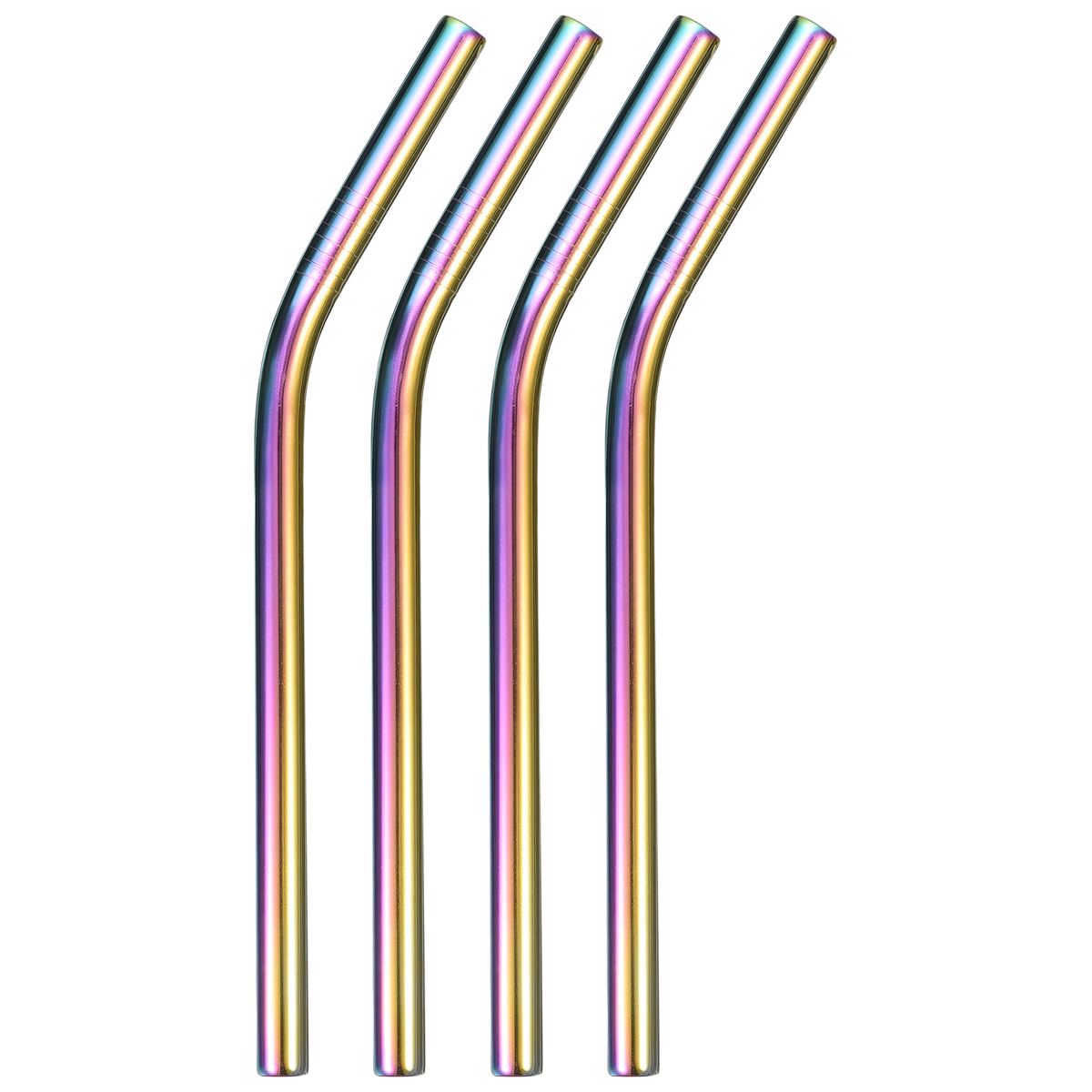 Unique Bargains Stainless Steel Reusable Durable Scratch Resistant Drinking Straw 9.5" Length 4 Pcs - thumbnail 7