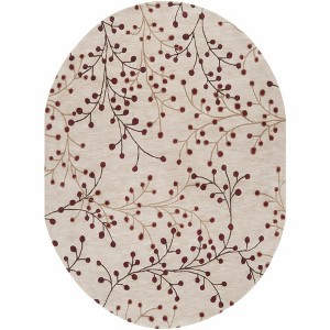 Hauteloom Oval Area Rug   Burgundy - 1 of 4