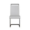 CAVINAS Modern Dining Chairs, Faux Leather High Back Upholstered Side Chair with C-shaped Tube Metal Legs, Guest Office Chair - 4 of 4