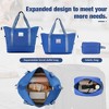 Naysaye Luggage Softside Expandable 3 Piece Luggage Set with Duffel Bag TSA Lock Spinner Wheels for Travel, Navy Blue, 31.78"*20"*12.33" - 2 of 4