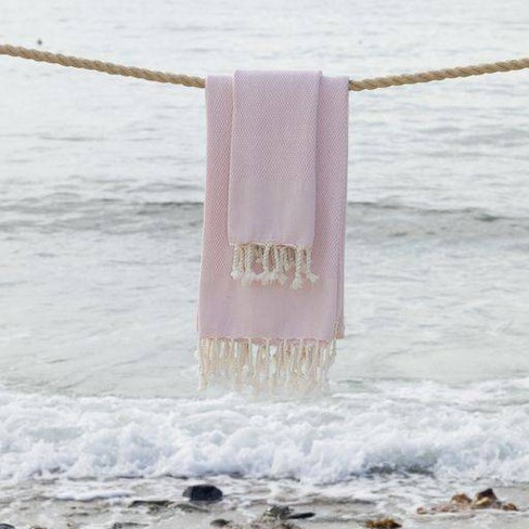 Cotton 2 Piece Bath Towel Set (Paradise Pink and Sunshine Yellow