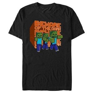 Men's Minecraft Beware of the Dark Zombies T-Shirt - 1 of 4