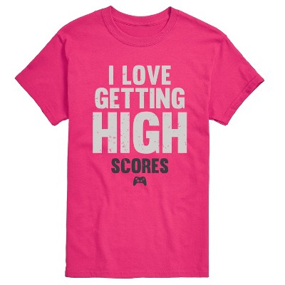 Men's - Instant Message - I Love Getting High Scores Short Sleeve Graphic T-Shirt