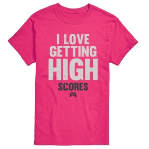 Men's - Instant Message - I Love Getting High Scores Short Sleeve Graphic T-Shirt - 1 of 4