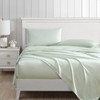 Laura Ashley La T800  Solid Green Queen Sheet Set - 2 of 4