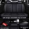 GOTGELIF PU Leather Car Seat Covers Set Universal Fit for 5 Seats, Waterproof & Non-Slip - 3 of 4