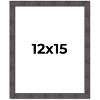 PosterPalooza | Slim Profile Brown Picture Frame - UV Acrylic, Foam Board Backing, Hanging Hardware - 2 of 4