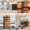 DOMETOUR 2Pcs Dish Drying Rack with Pot Organizer Rack 8 Tiers Pots Organizer and Dish Racks for Kitchen Counter Pot Lid Organizer and Dish Drainers - 2 of 4