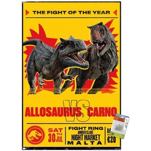 Trends International Jurassic World: Dominion - Allosaurus Vs Carno Unframed Wall Poster Prints - 1 of 4
