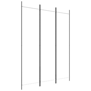 vidaXL 3-Panel Room Divider White 59.1"x78.7" Fabric - 1 of 4