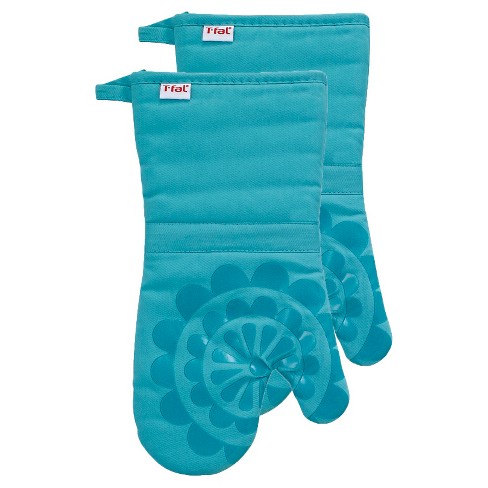 2pk 13"x13" Medallion Silicone Oven Mitt - T-Fal - image 1 of 2