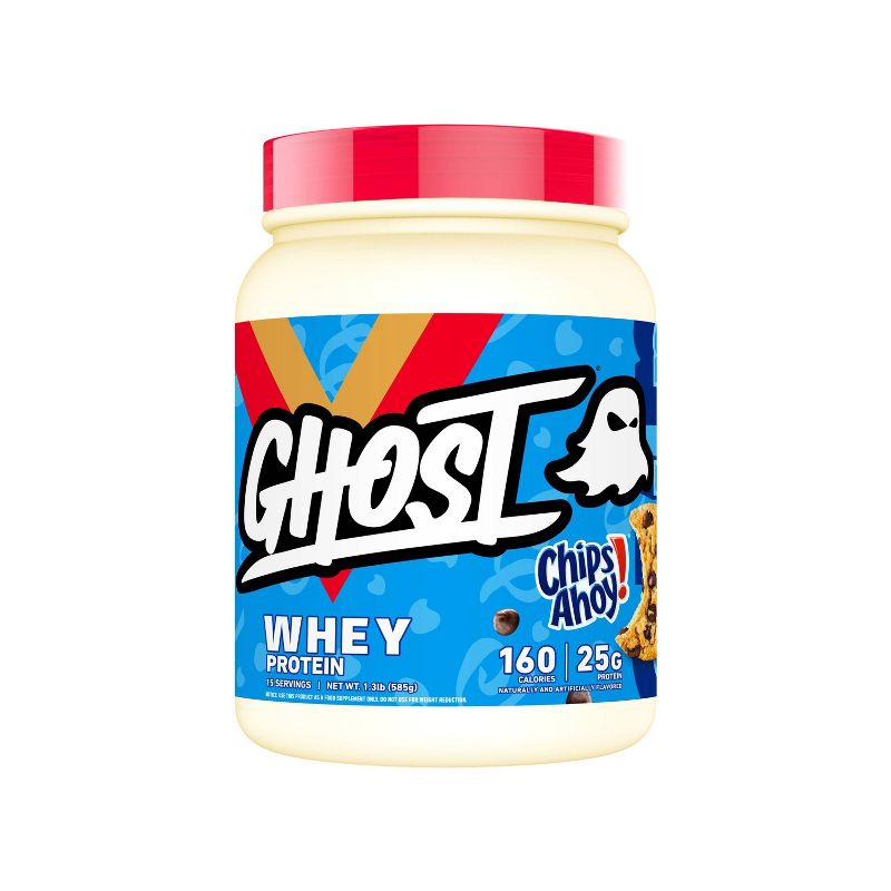 GHOST Whey Protein Powder - Chips Ahoy - 1.3lbs, 1 of 7
