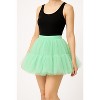 Malco Modes Women’s Tutu Mini Skirt – Fluffy Layered Ballet Underskirt for Carnival, Festival, Rave, Dance, and Costume Wear – Ivory - 3 of 4