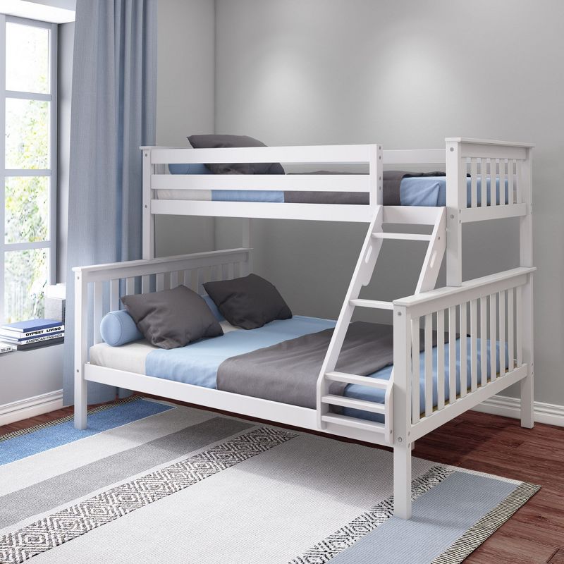 Max & Lily Bunk Bed, Twin XL-Over-Queen Bed Frame for Kids, 2 of 4