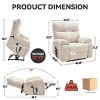 Power Lift Recliner Chair with Heat and Massage for Elderly, Large Electric Dual Motor Recliner Chair with Cup Holder, Infinite Position - Koiai - 4 of 4