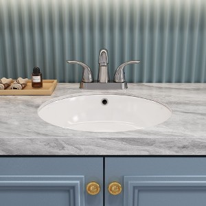 Kumasinova 2-Handle Bathroom Faucet,Centerset for 2 or 3 Holes,1.2 GPM Spout with Ceramic Cartridge,Deck Mounted Sink Faucet with CUPC Certified Lines - 1 of 4