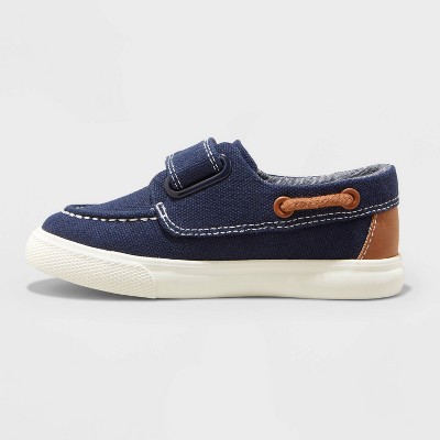 Boys Summer Canvas Casual Yachting Slip On Navy Blue Shoes Older Boys Size 4 5 6