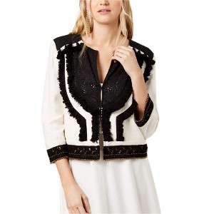 Rachel Zoe Womens Alissa Embellished Fringe Jacket - 1 of 1