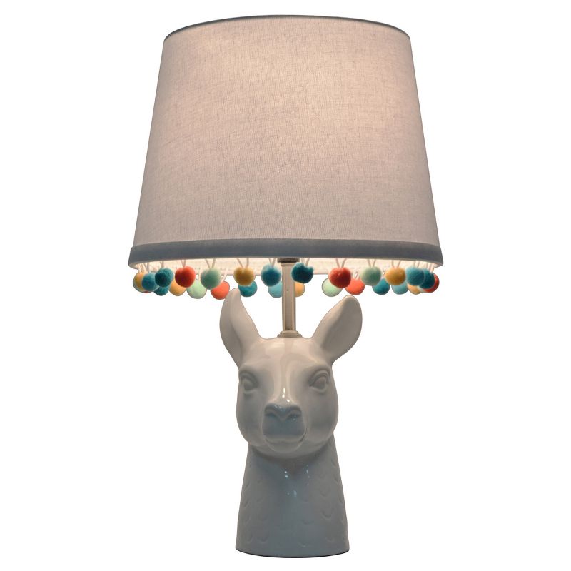 Llama Figural Table Lamp with Pom Pom Trim Shade (Includes LED Light Bulb) - Pillowfort&#8482;, 3 of 10